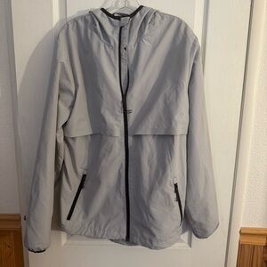 Champion Light Gray Windbreaker Jacket